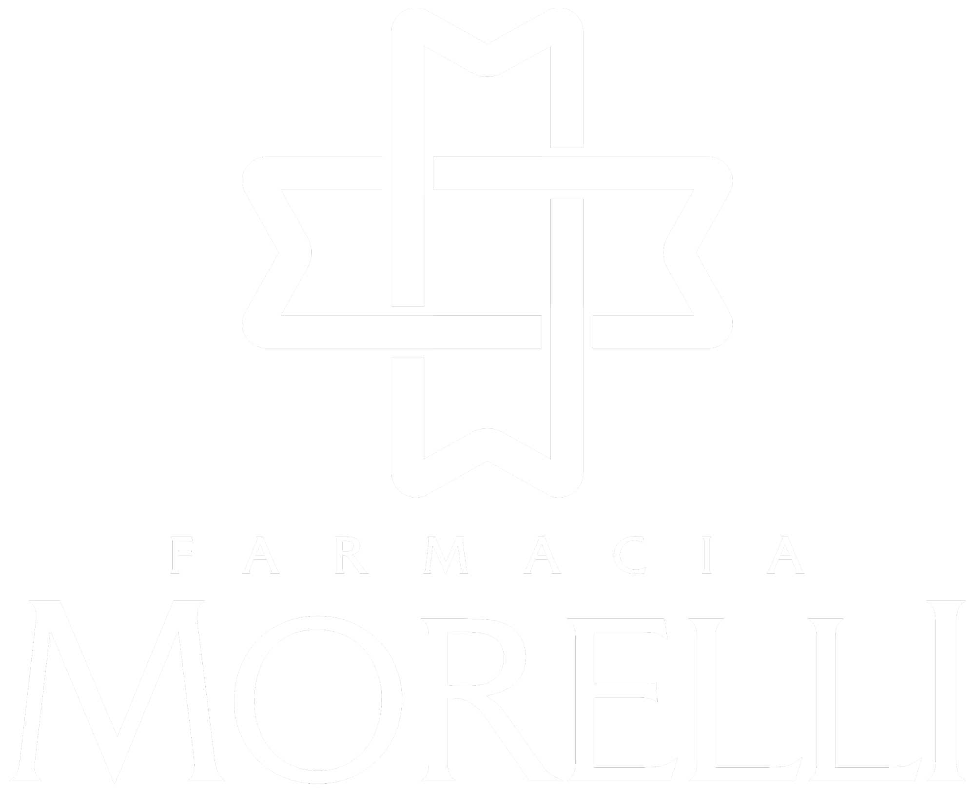 logo bianco farmacia morelli